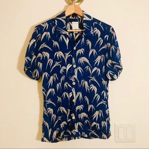 Sandro Palm Tree Print Buttoned Shirt